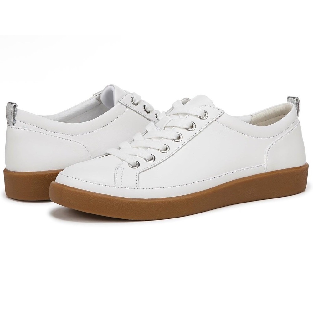 Vionic Winny Womens White Gum Leather Lace Up Sneakers H7773L8103 Size 8.5 M - Picture 7 of 9